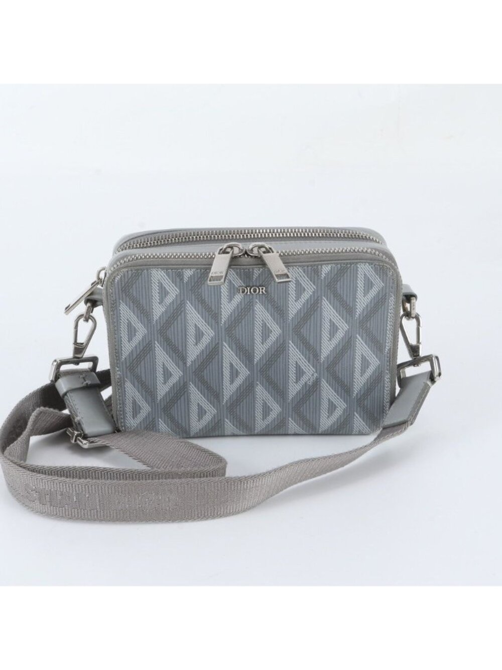 Dior CD Diamond Leather Shoulder Bag Crossbody Messenger